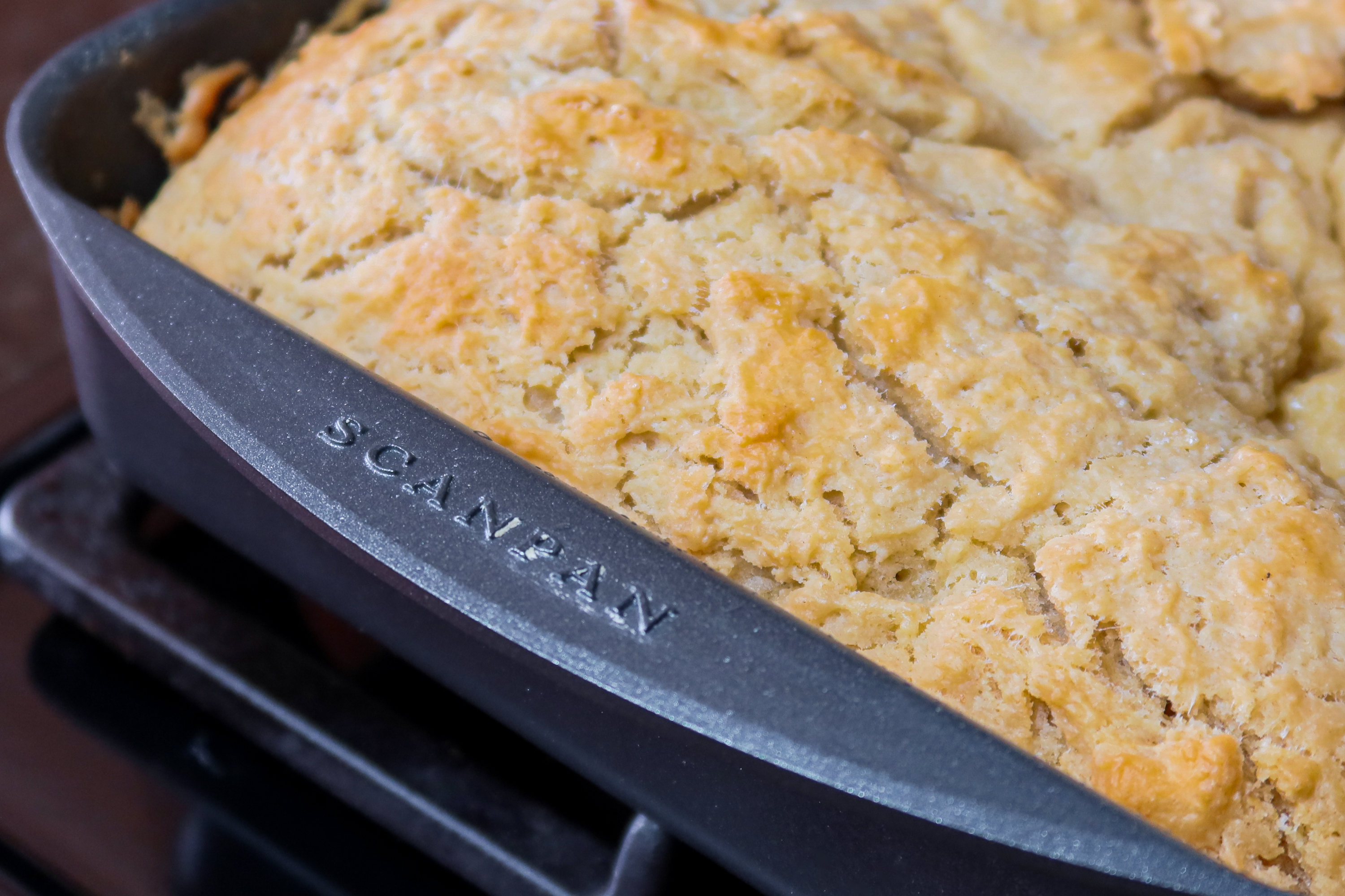 Easy Game Day Beer Bread in the Scanpan Classic Roaster