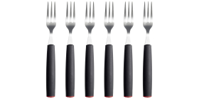 BRUND BY SCANPAN Easy Cut 6-Piece Steak Fork Set