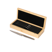 Steak Knife Box 4-Piece Set - Bamboo