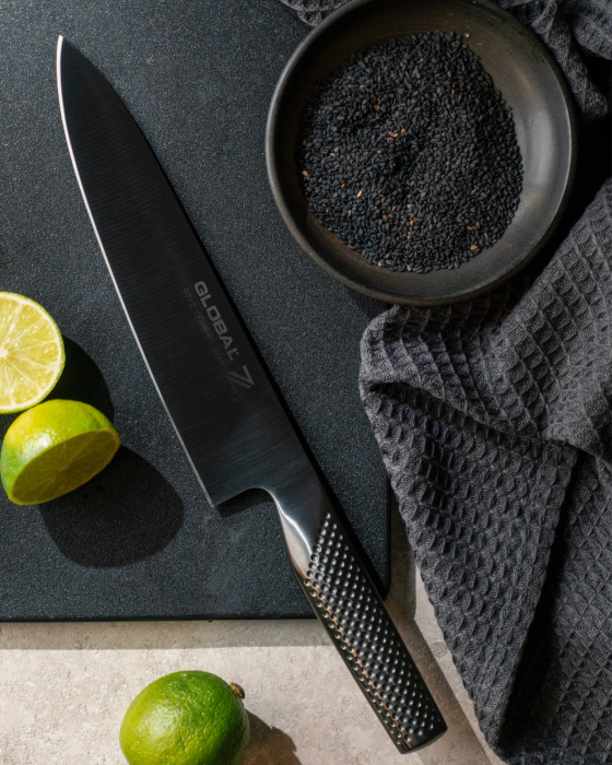 Black Stainless Steel Global Chef's Knife | Classic Japanese