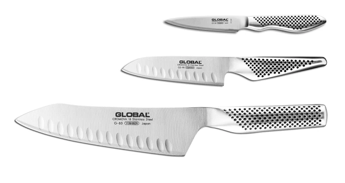 Sharp Japanese Classic 3-Piece Knife Set Global Cutlery USA