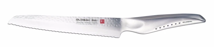 Global SAI 9 Inch Bread Knife - Lightweight Japanese Stainless Steel, Razor Sharp Edge, Made In Japan, SAI-05 - View #9