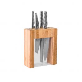 Kyoku 5-Piece Japanese Kitchen Knife Block Set