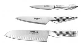 Global Knife set, 3 pcs (G-2, GS-5, GS-38), ref: G-2538
