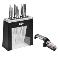 Kabuto 7-Piece Knife Block Set + Sharpener