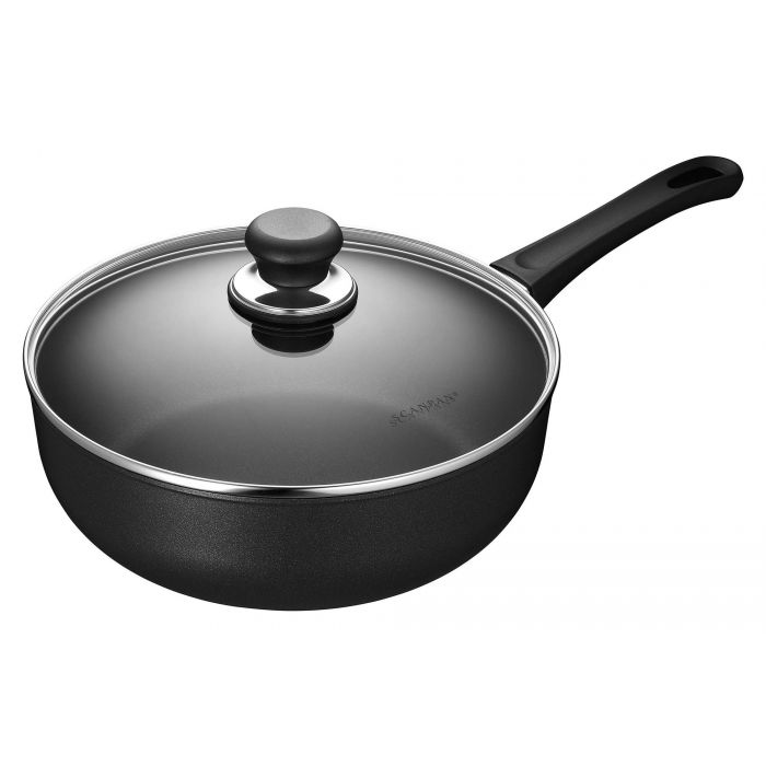 Black Swirl Large Saute Pan