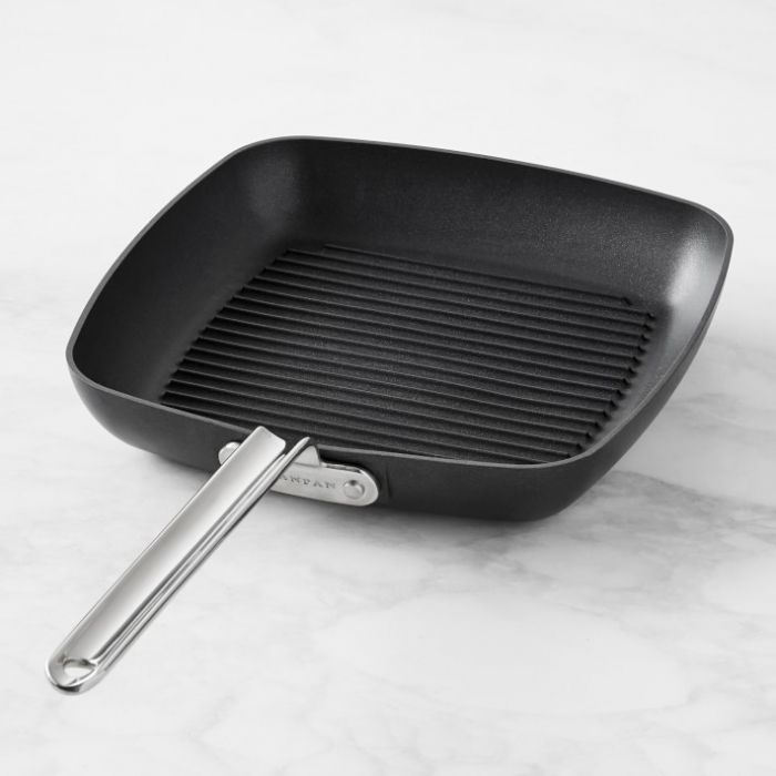 Order a Nonstick Pan That Provides Easy Turning Buy the 11" Indoor TECHNIQ Grill Pan at SCANPAN USA