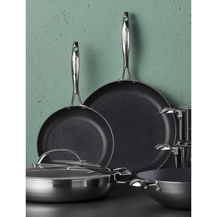 SCANPAN Professional 8” Fry Pan - Easy-to-Use Nonstick Cookware -  Dishwasher, Metal Utensil & Oven Safe - Made in Denmark