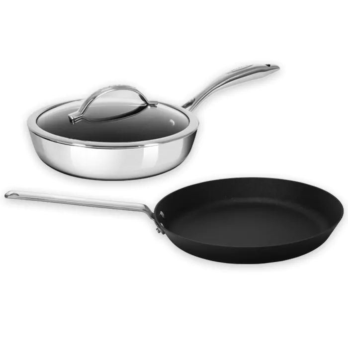 Bistro Non-Stick Stainless Fry Pan, 8, Metallic Sold by at Home