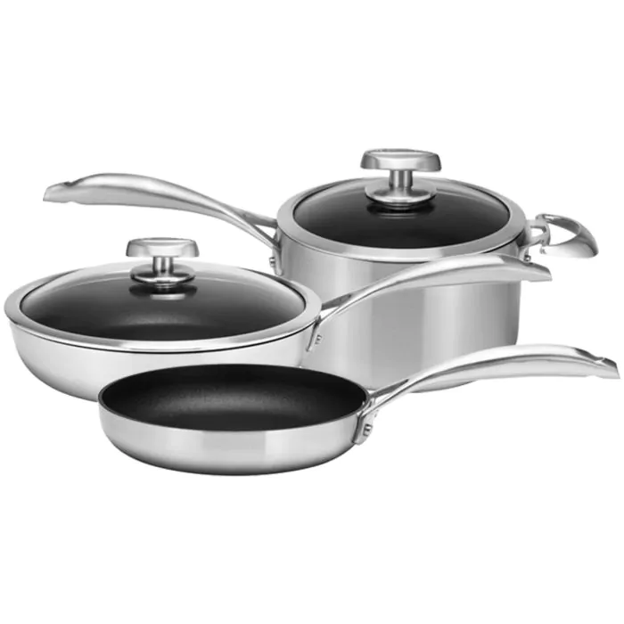 5-Piece Pots and Pans Set Ultra-Clad Pro Stainless Steel Induction