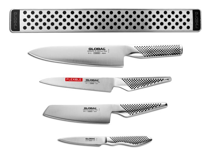 Global Cutlery Classic 5 Pc. Teikoku Knife Block Set, Cutlery, Household