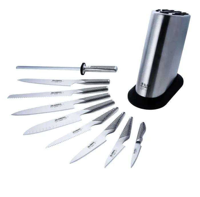 Order an Unbeatable Value 10 Piece Stainless Steel Knife Block Set, Buy  the Classic 10 Piece Knife Block Set at GLOBAL CUTLERY