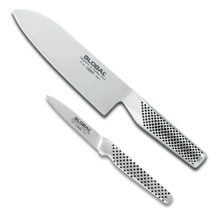 Global Classic Chef's & Paring Knives, Set of 2