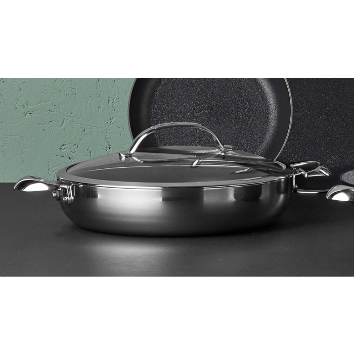 Order a 5.25 QT Covered Stainless Steel Commercial Nonstick Chef's