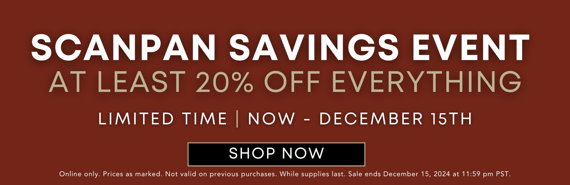 20% OFF SALE